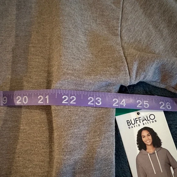 XL Buffalo David Bitton Purple / Gray Hoodie Sweatshirt - Picture 9 of 13